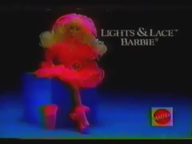 1991 Реклама куклы Огни и ленточки  Барби Маттел  Lights & Lace Barbie Doll