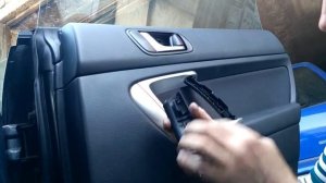Как снять обшивку карту задней двери SUBARU OUTBACK /demontaz boszka drzwi tyl/door panel removal!