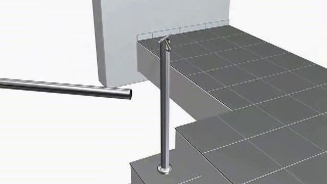 Монтаж ограждения лестничного марша. смотреть онлайн