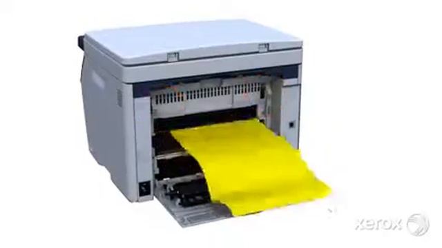 Xerox WorkCentre 6015 How to Clear a Paper Jam from the Back смотреть онлайн