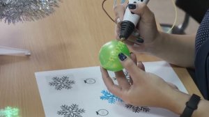 Мастер класс по созданию новогодней ёлочной игрушки 3д ручкой