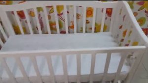 Кроватка ЛОТОС белая