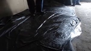 Жидкая резина после 4-5 минут от момента нанесения