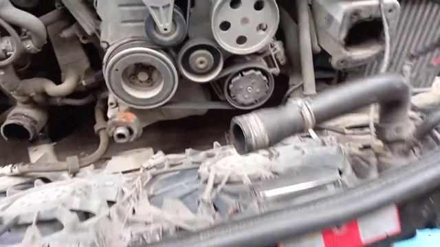 Начало разбора мотора BFB Ауди А4 B6 2003 год смотреть онлайн