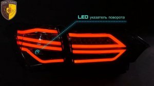 Тюнинг задние фонари Benz Style на Тойота королла  / Taillights Toyota Corolla E160 E170 Красные