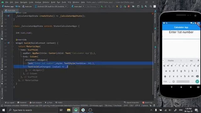 Flutter Simple Calculator Project || App Development || Beginners flutter projects flutter sdk dart