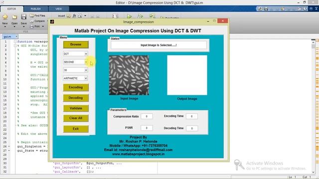 Image Compression Using DCT and DWT Matlab Project Source Code