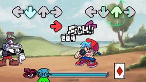 Cuphead Technicolor tussle PERFECT HARD ( cuphead вторая песня) - fnf indie cross full