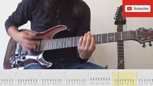 Within Temptation - The Purge (Табулатура) Guitar Tutorial - (7 струн, стандартный строй)