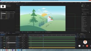 Анимируем пейзаж в After Effects | уроки для новичков