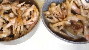 2 рецепта: ТАКИЕ ПОХОЖИЕ И ТАКИЕ РАЗНЫЕ. КУРИНЫЕ ЛАПКИ. В Сметано-Чесночном соусе + в соусе Терияки