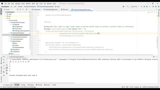Find Duplicate Elements from Collections, String/Array - Using Collections.Frequency and Stream