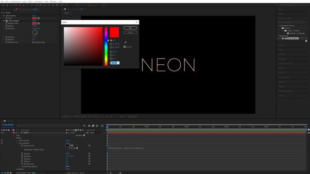 Easy Neon Glow Tutorial in After Effects | No Plugins