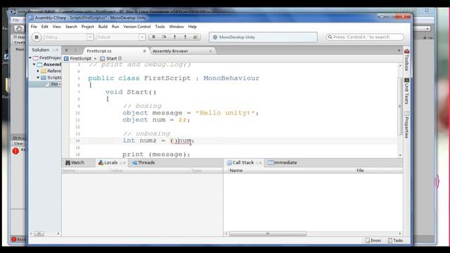 Unity Debug.Log() vs print() | C# Object type | Boxing & Unboxing in C# - Unity C# Scripting 03