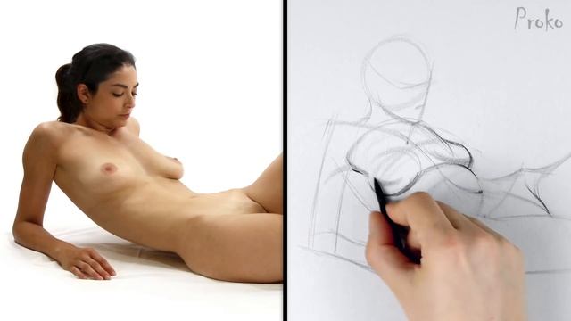 How to Draw Breasts - Gesture Example 1 смотреть онлайн