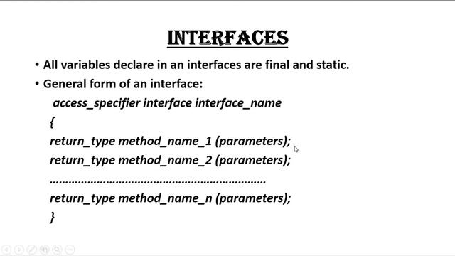 java tutorial for beginners 42 interface in java