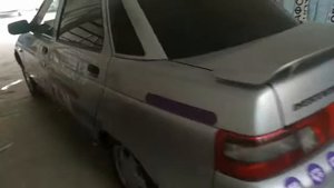 114-й авто криптовалюты Prizm в Новосибирске, Серебристый ВАЗ 2110, с038тр, 154 Rus