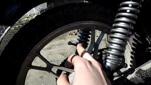 амортизаторы (подвеска) с проставками от ижа на мопед дельта
