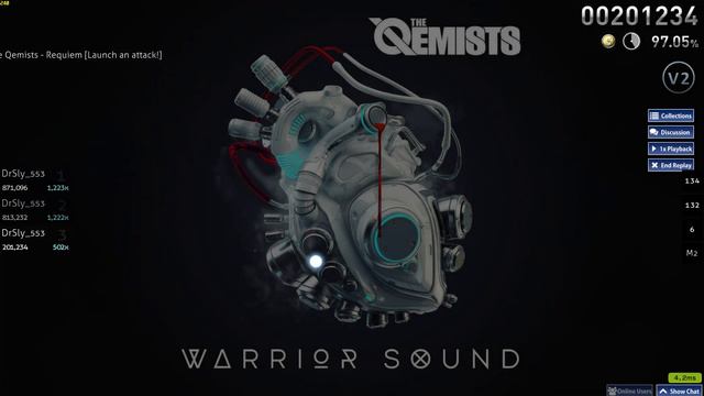 OSU! map showcase | The Qemists - Requiem смотреть онлайн