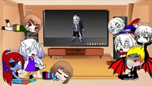 Реакция undertale на битву двух сансов/(Killer vs Horror)