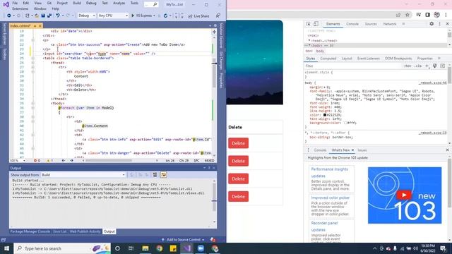 C# Asp.net Core mvc NET 5 Create a TO DO LIST APP with Bootstrap html css | Javascript Part 2 -2022