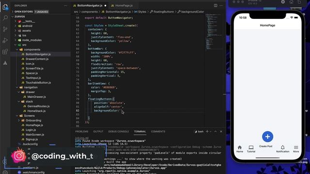 React Native Bottom Tab Navigator | React Native bottom Tab смотреть онлайн