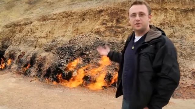 Yanar Dağ fire mountain in Azerbaijan смотреть онлайн