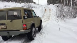 4x4 offroad. Пара зимних горок.