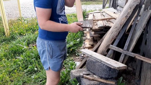 Как насадить топор или колун на топорище. Чем мы колем? смотреть онлайн