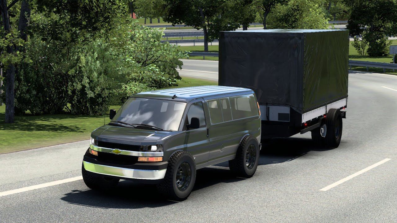[ETS 2] Chevrolet Express Cargo Delivery_New Roads 1.48 смотреть онлайн