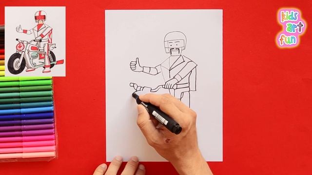 How to draw Duke Caboom - Disney Toy Story смотреть онлайн