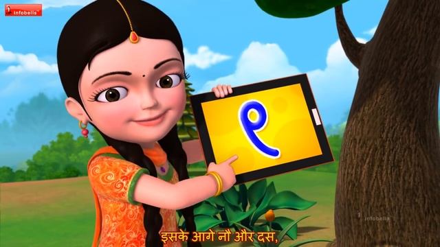 Ginti 1-10 | Hindi Rhymes for Children смотреть онлайн