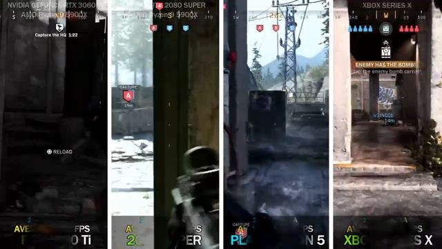 NVIDIA RTX 3060 Ti vs RTX 2080 Super vs PS5 vs Xbox Series X | Test in 8 Games смотреть онлайн