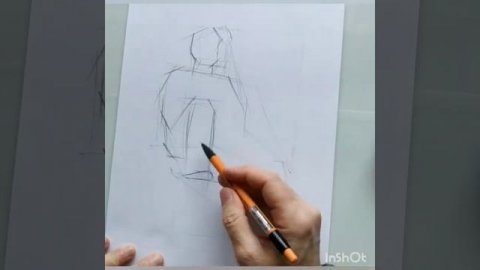 Учимся делать наброски .