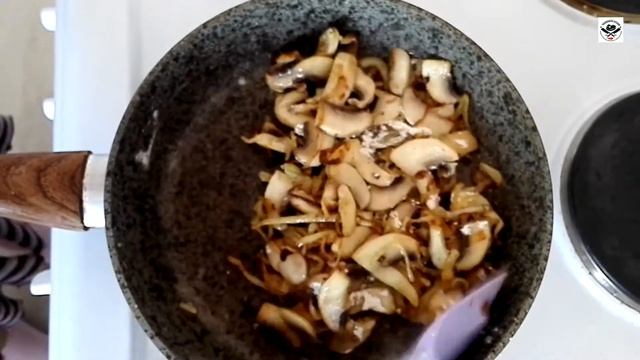 !Свиная вырезка с грибами, в сливочно-соевом соусе! | + Гарнир (рис с овощами). смотреть онлайн