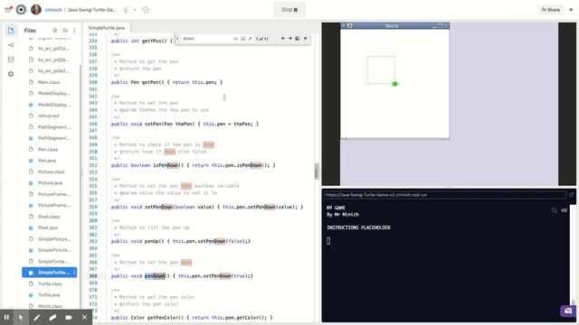 Java Turtle Game create a Java method from a Python function смотреть онлайн