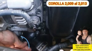 COMO QUITAR  TERMOSTATOR A UN TOYOTA COROLLA 2,009~2010~2011~2012~2013.