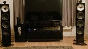 Bowers and Wilkins 702 S2 and Rotel RA-1592 MK2
