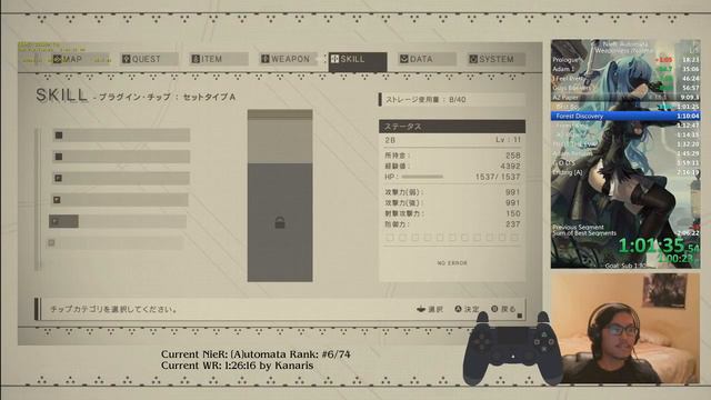 [Obsolete] NieR: Automata We[A]ponless Speedrun(Normal) in 2:03:44 смотреть онлайн