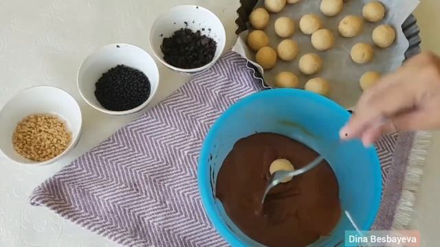Творожные конфеты трюфель. Қазақша рецепт. Сүзбелі трюфель конфеттері