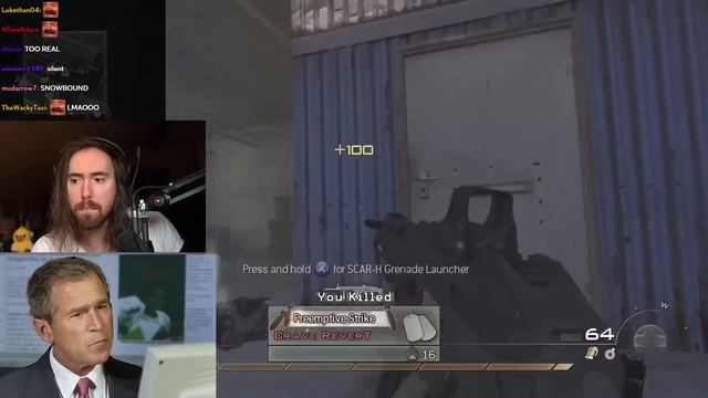 Asmongold LOSES IT while watching "AI Presidents Play MW2" смотреть онлайн