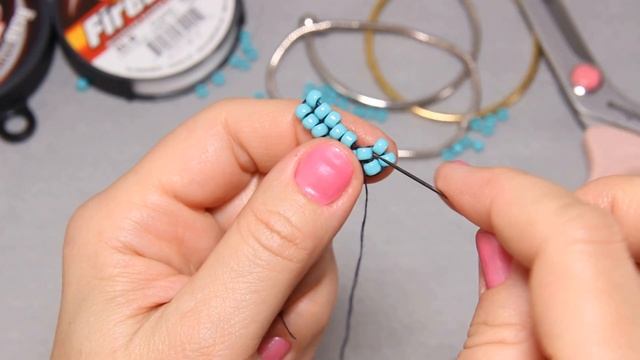 Как сделать браслет из бисера в технике ручное ткачество Handmade beaded bracelet