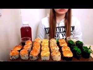 ASMR СУШИ И РОЛЛЫ SUSHI ROLLS НЕ MUKBANG