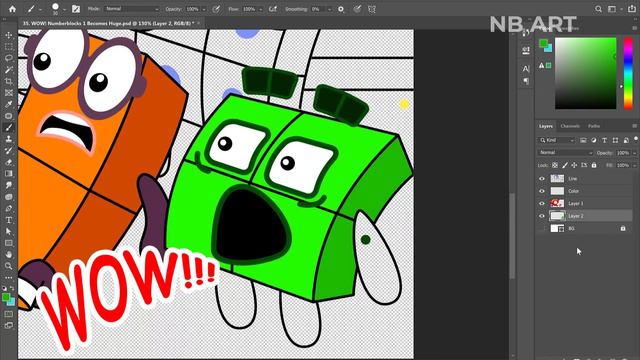 WOW! Numberblocks 1 Becomes Huge | Numberblocks Fanmade Coloring Story смотреть онлайн