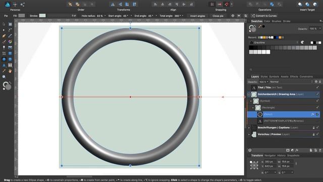Affinity Designer Pattern - Chain link mesh