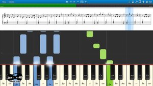 Звери - Для тебя (на пианино Synthesia cover) Ноты и MIDI
