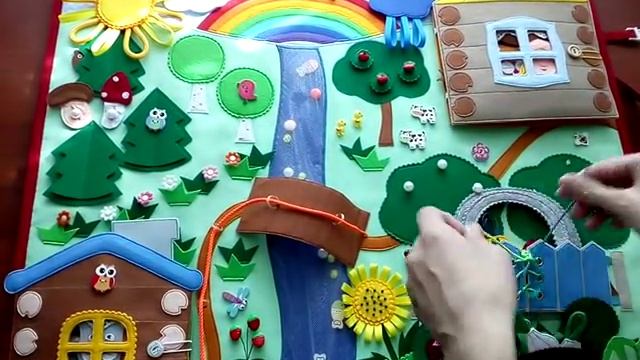 Развивающий коврик "Мои сказки".Developing a mat for a baby. смотреть онлайн