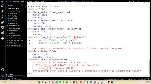 เริ่มต้น เขียนโปรแกรมภาษา Python - EP10 ฟังก์ชั่น - Function смотреть онлайн