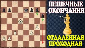 Шахматы. Учебник эндшпиля №17. Пешечные окончания. Отдаленная проходная