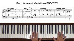 Bach Aria variata alla maniera italiana BWV 989 Var. X  Piano Tutorial